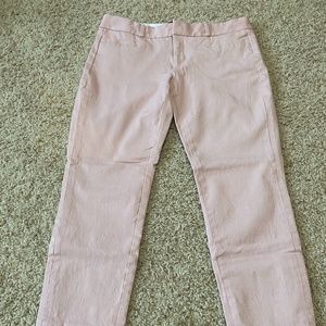 Banana Republic Sloan Crop Pants, Pink, Size 4